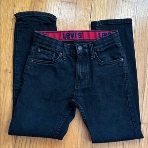 **b2g1** Levi's Black Jeans with Red Branded Waistband